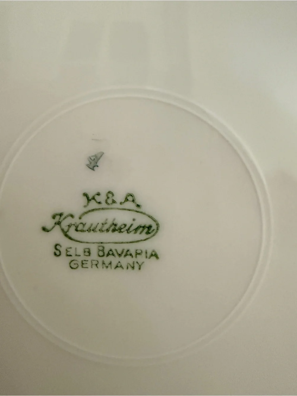 Vintage K&A Krautheim Selb Bavaria Germany Floral Porcelain Plate Gold Trim